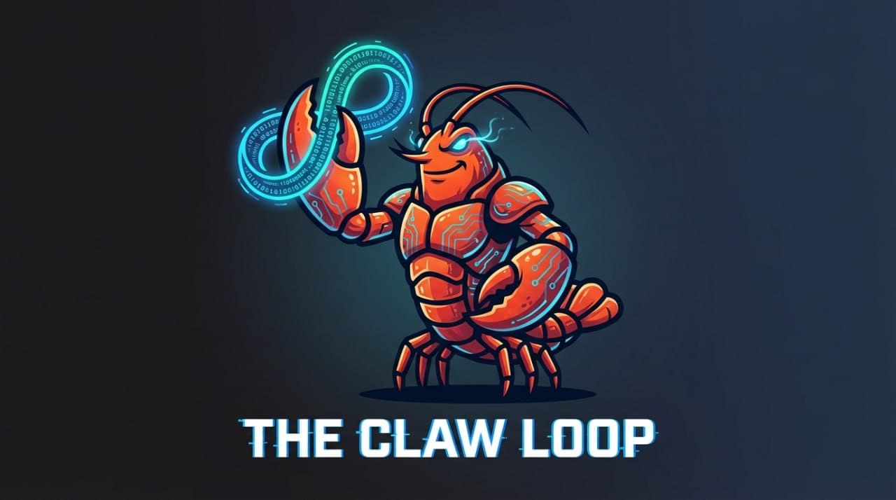The Claw Loop — a robotic lobster wielding a glowing infinity loop